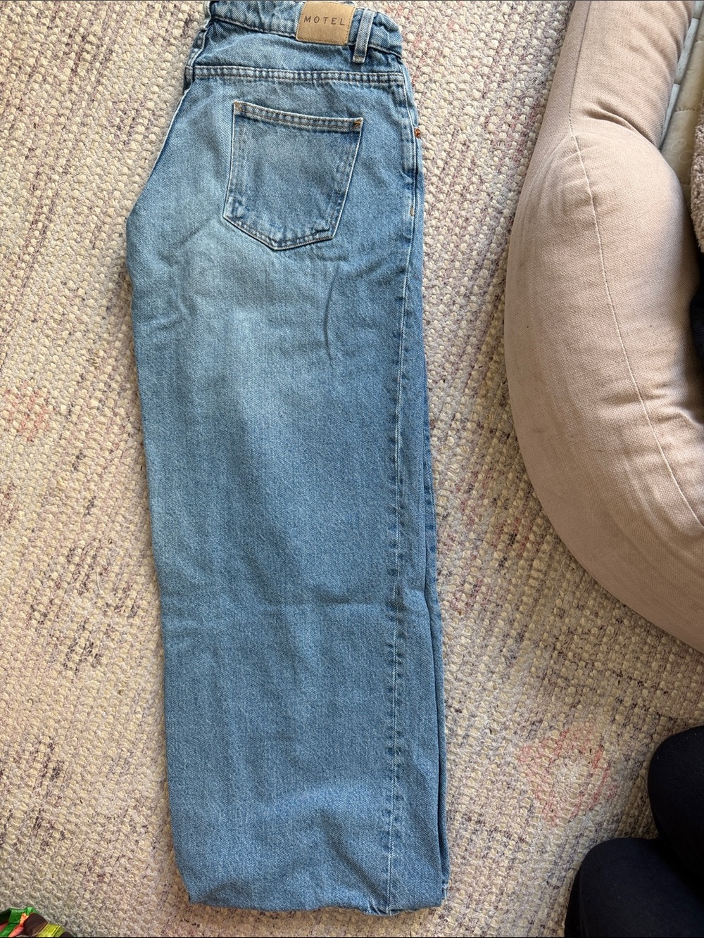 Motel Rocks Classic Light Blue Straight-Leg Jeans